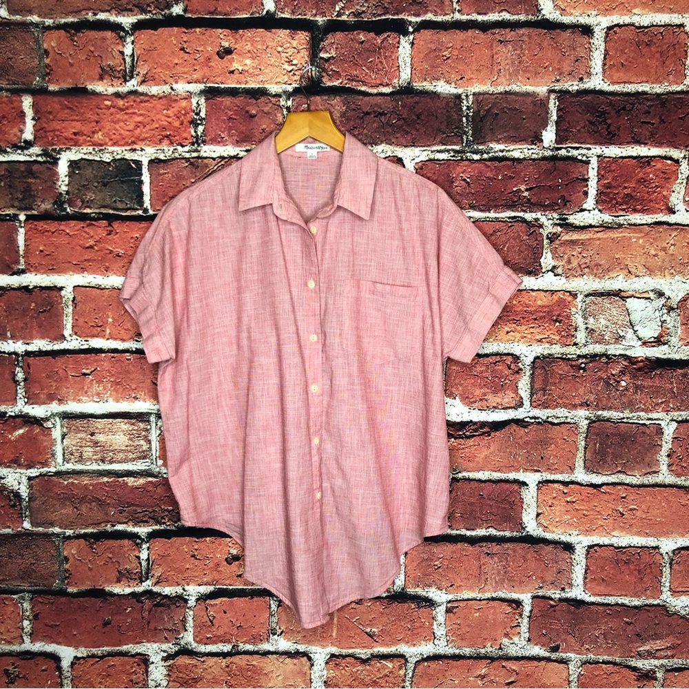 Madewell end on end tie front collared shirt - Picture 5 of 10